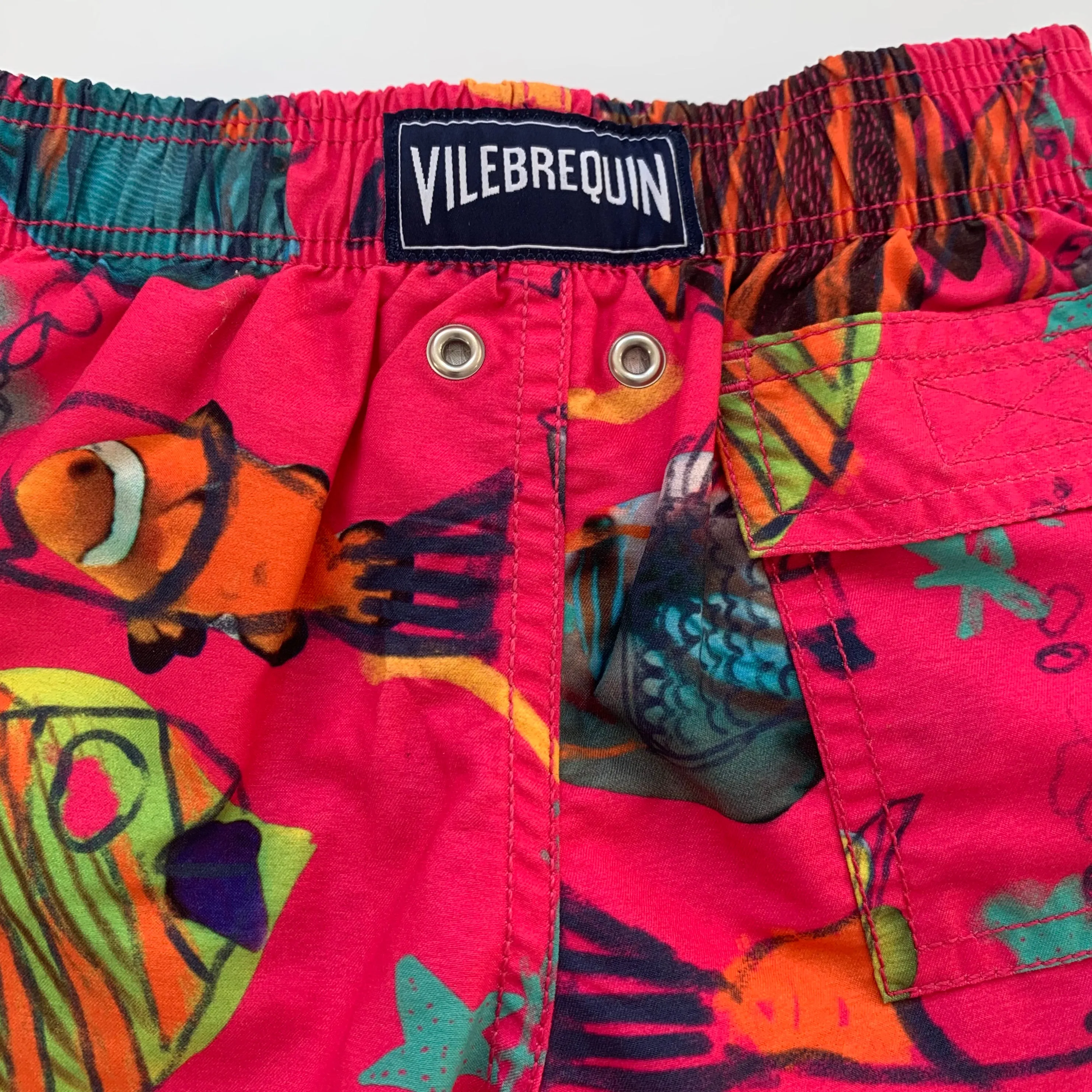 Pink Fish Swim Shorts by Vilebrequin for 4 Years