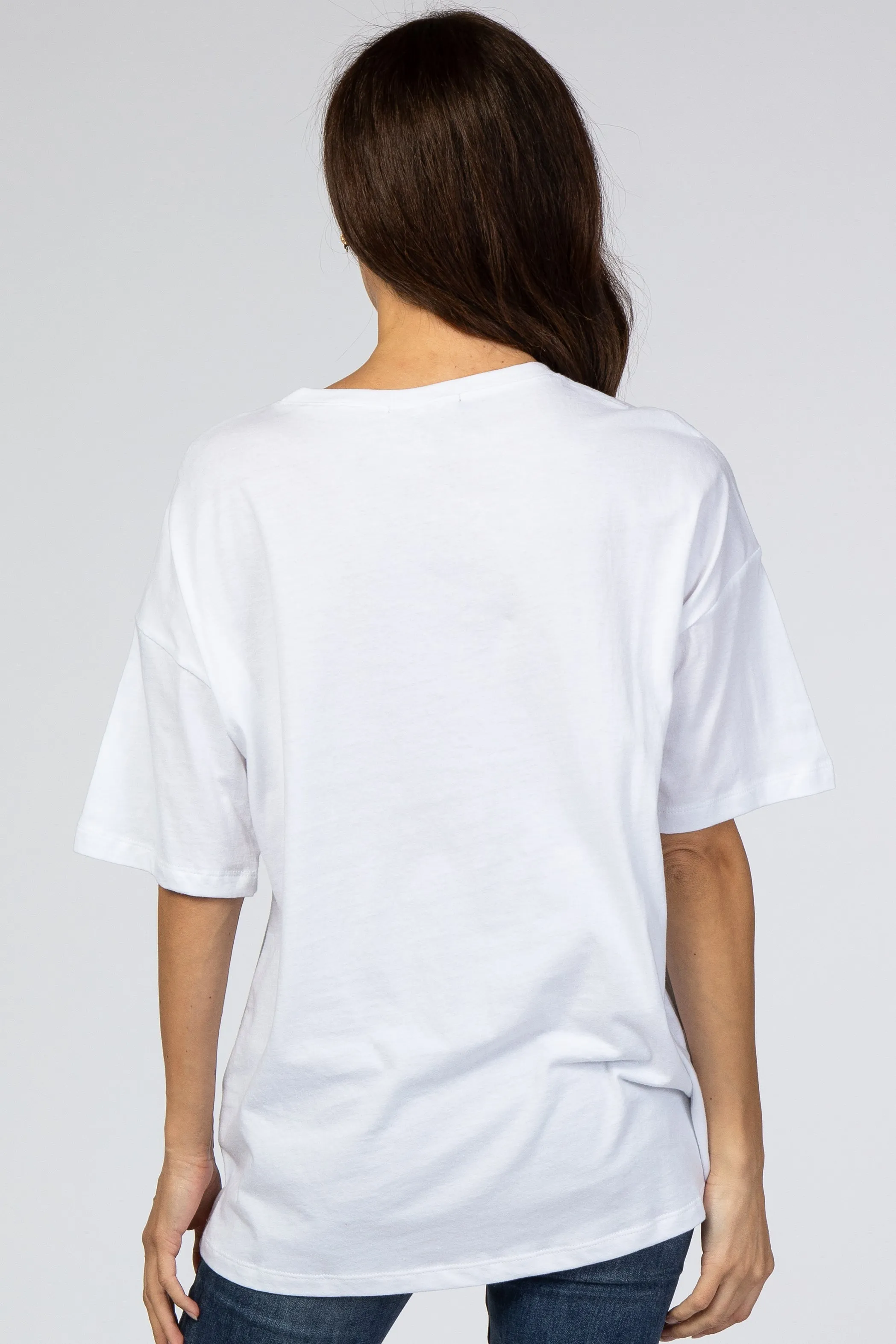 White Tee with Basic Short Sleeves