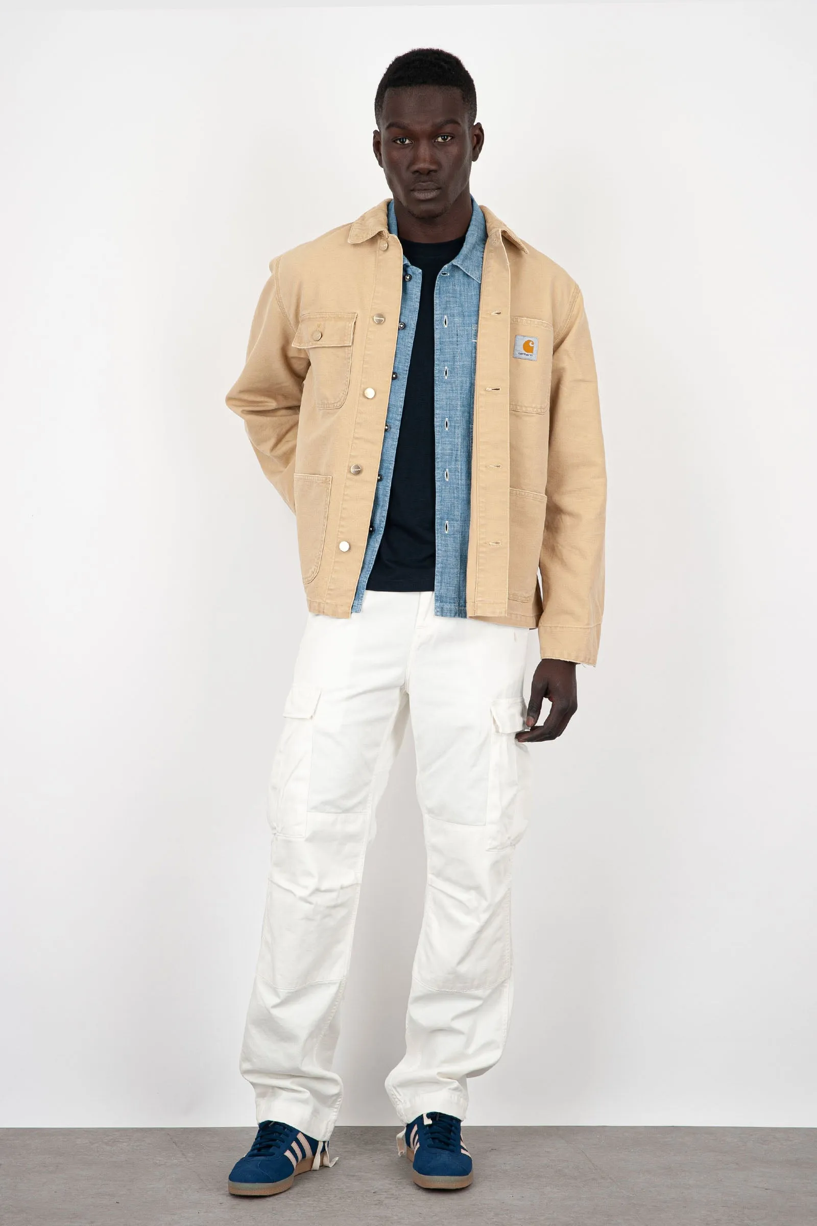 Carhartt WIP Regular White Cotton Cargo Pants