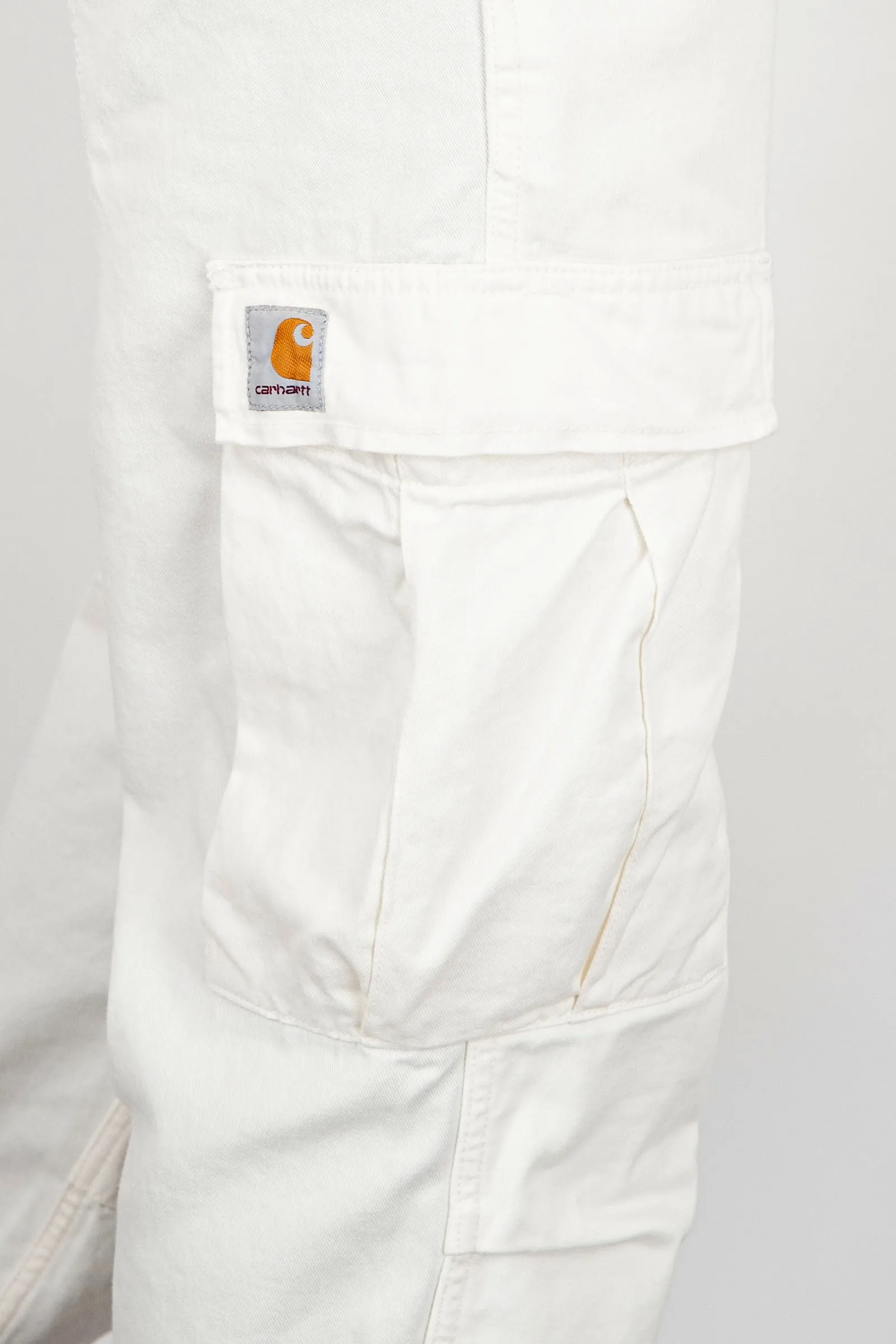 Carhartt WIP Regular White Cotton Cargo Pants