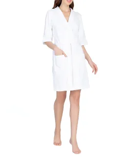 White Honeycomb Robes for Women