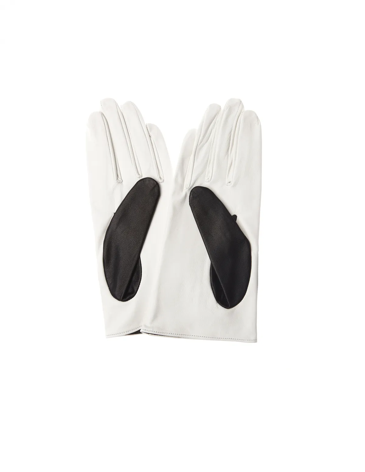 White Leather Gloves