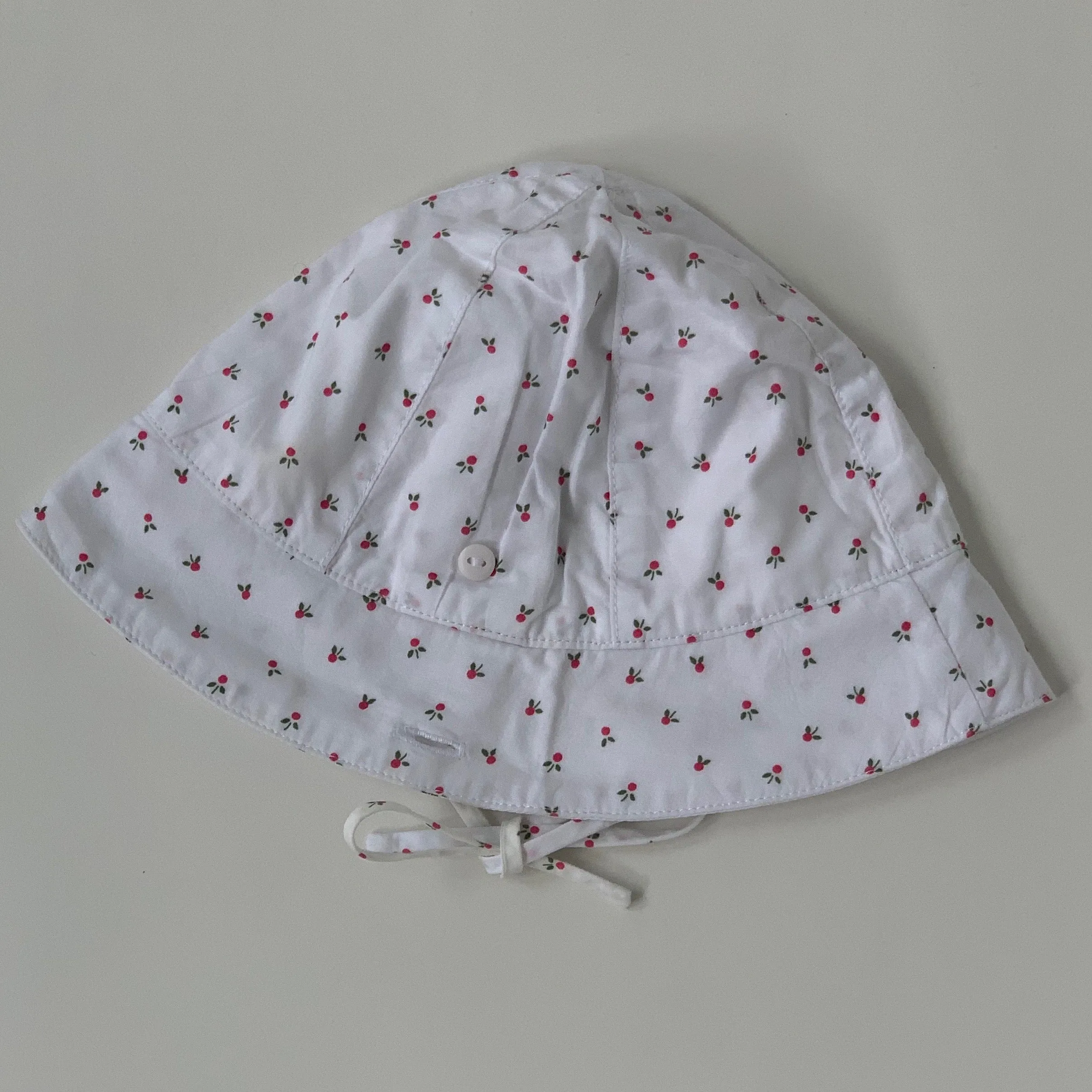 Jacadi White Cotton Sunhat: 3 Months