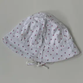 Jacadi White Cotton Sunhat: 3 Months