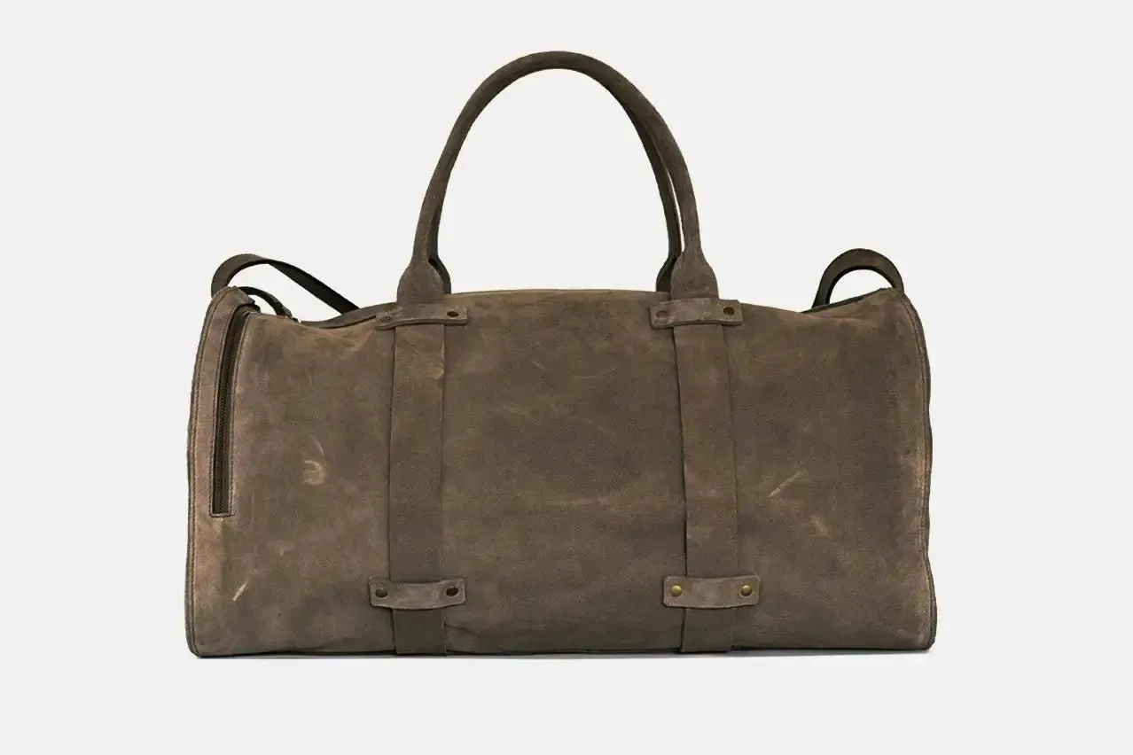 Wiken Suede Pluton Leather Bag