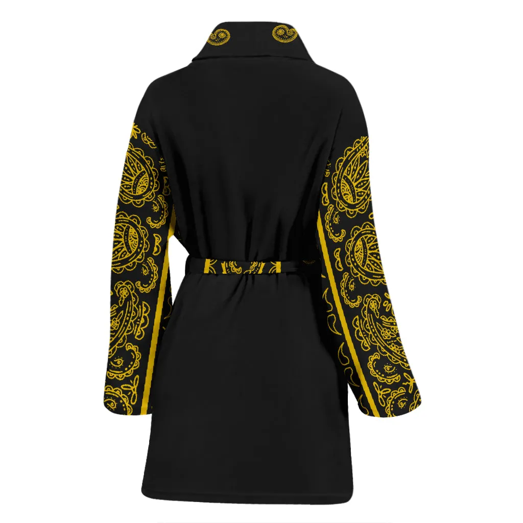 Black Gold Bandana Bathrobe