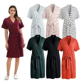 RH RHW2753 Women's Cotton Short Sleeve Kimono Robe