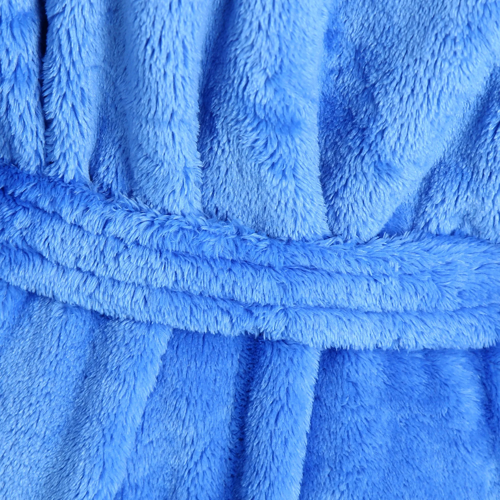 Long Hooded Plush Fleece Winter Bathrobe for Women