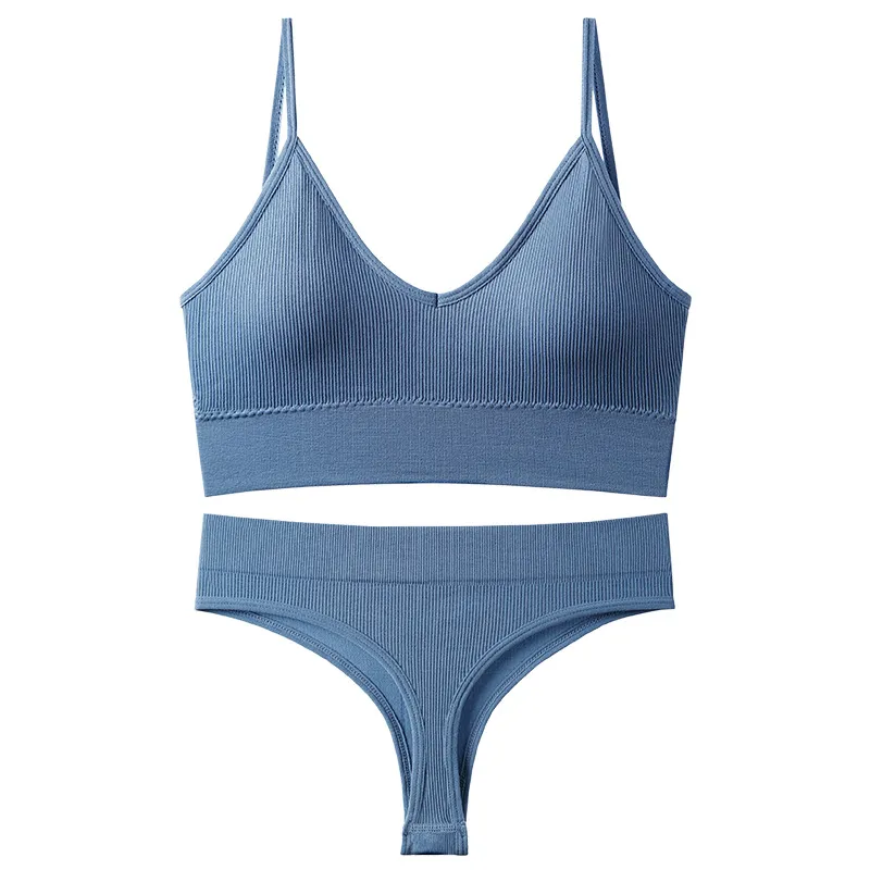 Women's Seamless Wireless Bra Set