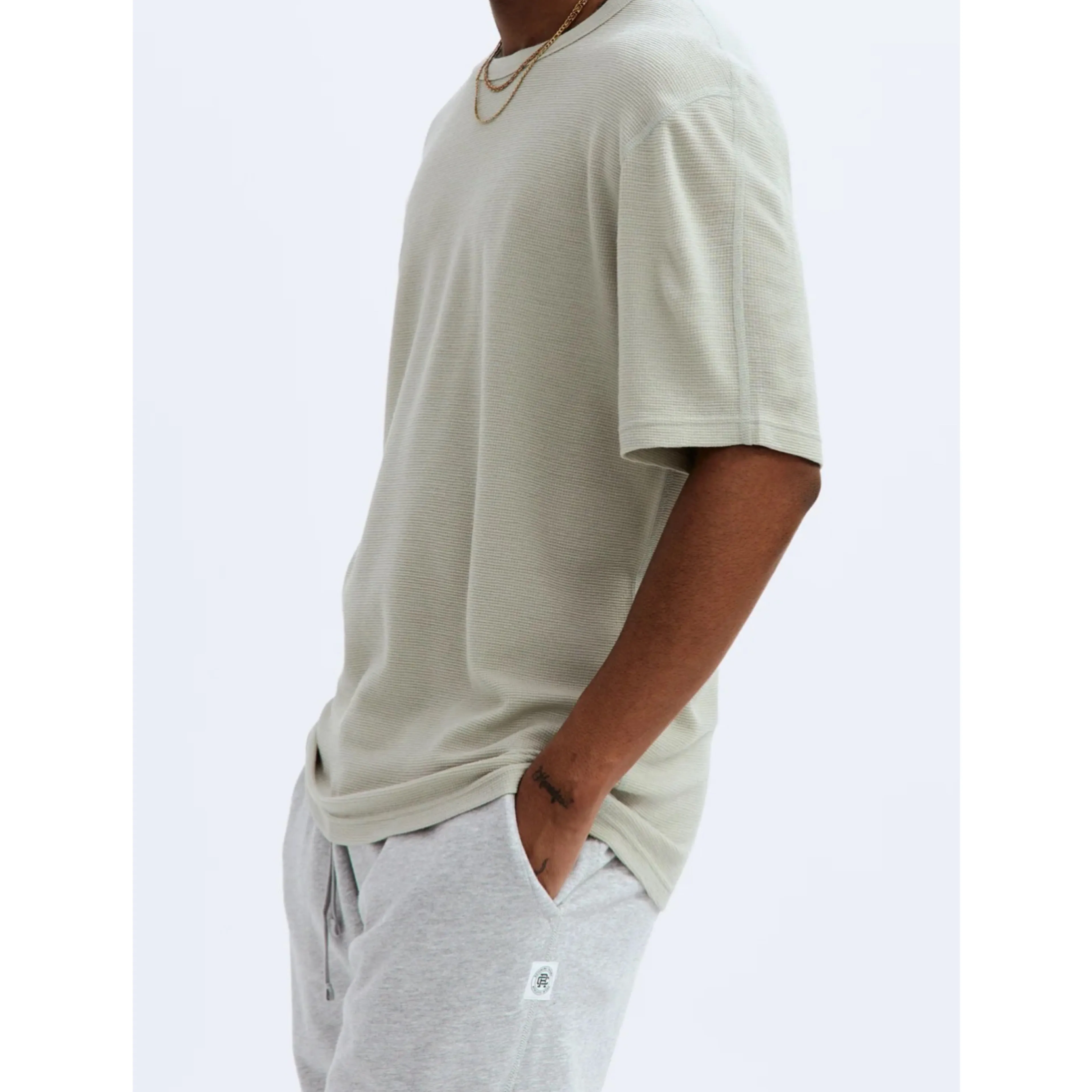 Crew Neck Logo Wool Street Style Short Sleeve Top